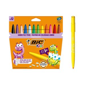 Carioci lavabile Visacolor XL 4.5 mm 12 buc BIC Kids