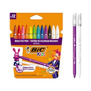 Carioci lavabile Colour Erase 2.8 mm 12 buc BIC Kids