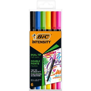 Carioci varf dublu Intensity intens 6 buc BIC