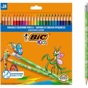 Creioane colorate Evolution Illusion 2.8 mm 24 buc BIC Kids