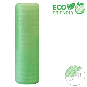 Folie cu bule de aer mici Eco Friendly 500 mm x 10 m verde