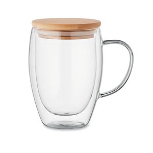 Cană borosilicat cu perete dublu