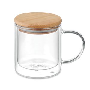 Cană borosilicat cu perete dublu