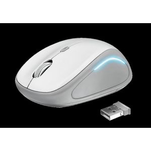 Mouse Trust Yvi FX 1600 DPI, alb