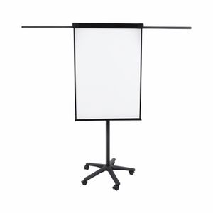 Flipchart magnetic mobil 70 x 100 cm cu brate negru Bi-Silque