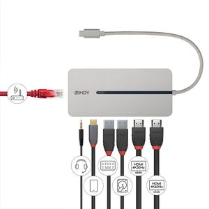 Lindy DST-Mx Duo Mini Dock USB Type-C