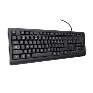 Tastatura cu fir Trust, negru