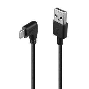 Cablu Lindy USB C 2 90° 1m negru