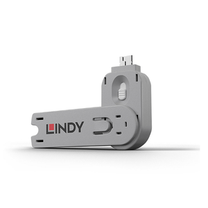 Lindy USB Type A Port Blocker Key, alb