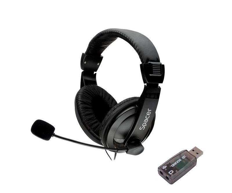Casti-cu-micr-Spacer-USB-2-0-negru-0