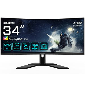 GIGABYTE G34WQCP GAMING MONITOR 34