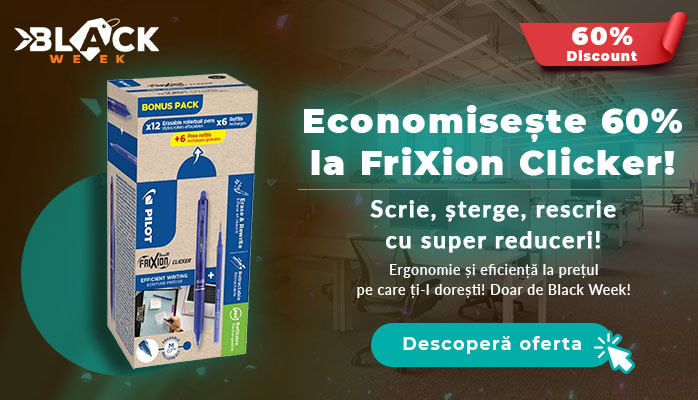 Black Week| Pachet Frixion Clicker 0.7 - Descoperă ofertele Dacris.net