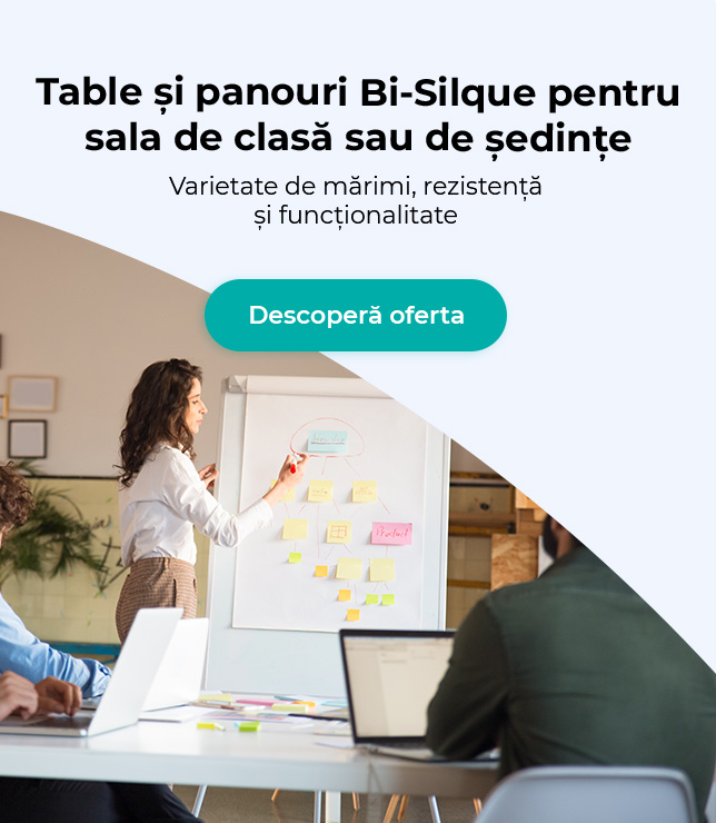 Table & panouri Bi-Silque – 20% discount - ideale pentru sala de clasă sau cea de ședințe