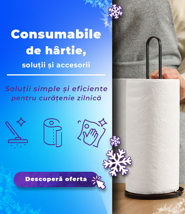 Curățenie – gamă de produse completă destinată curățeniei de acasă sau birou.