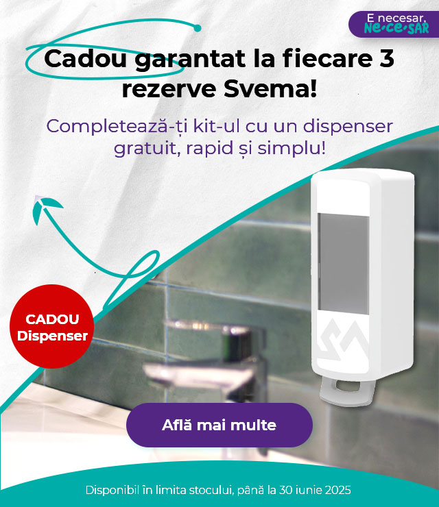Dispenser gratuit la 3 rezerve achizitionate