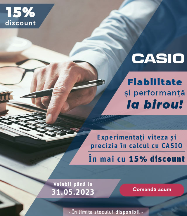 CASIO - descoperă calculatoarele de birou CASIO